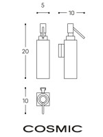 MEDIDAS DOSIFICADOR PARED METRIC COSMIC